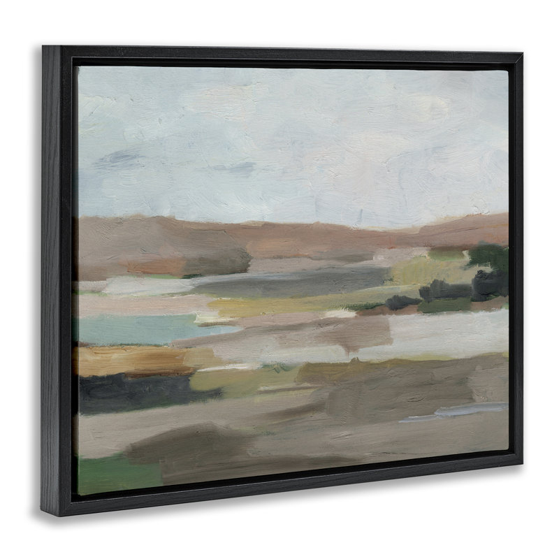  «Neutral Desert Hills», art mural encadré sur toile flottante par Ethan Harper, H 17 po x l 21 po