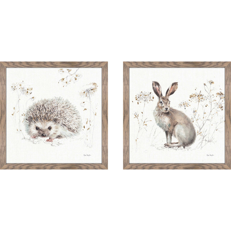 A Woodland Walk - ensemble de 2 reproductions de cadres photo, H 16,5 po x l 33 po, Pas de tapis