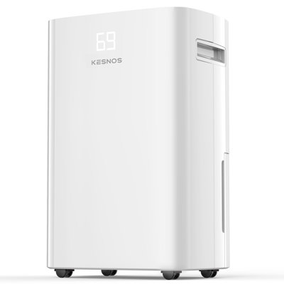 Déshumidificateur Kesnos 80 et 100 pintes pour la maison - Certifié Energy Star, couvre jusqu'à 5 000 à 5 500 pieds carrés Pi., Avec tuyau d'évacuation, affichage intelligent et minuterie