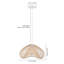 Luminaire suspendu en rotin novateur Boho