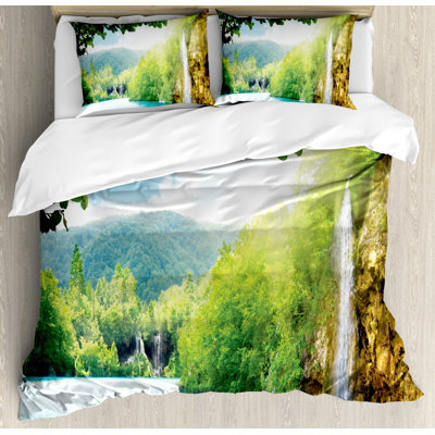 Waterfall Rustic Duvet Cover