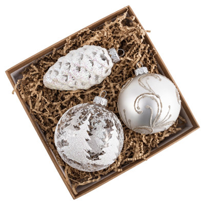 Silver Forest Glass Christmas Tree Ornament