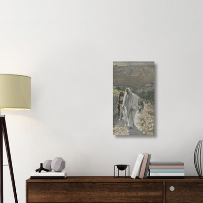 'Jesus Goes in the Evening to Bethany, The Life of Our Lord Jesus Christ, 1886-1894' Graphic Art Print on Wrapped Canvas
