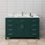 Beckett 54" Freestanding Single Bathroom Vanity with Cultured Marble Top-760643048-761096651-768606417