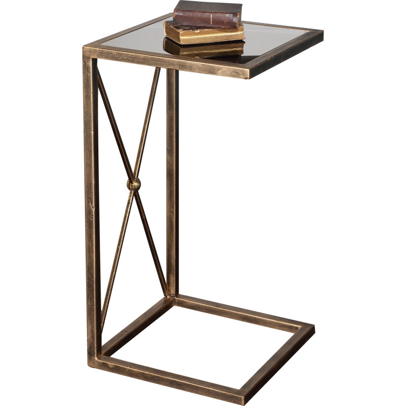Zafina Glass End Table