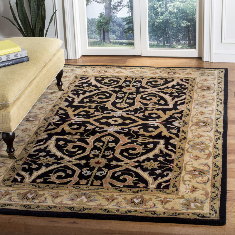 Tapis oriental en laine touffeté à la main Balthrop, Rectangle 2 pi x 3 pi