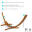 Larch Wood Curved Hammock Stand - 13'-24261062