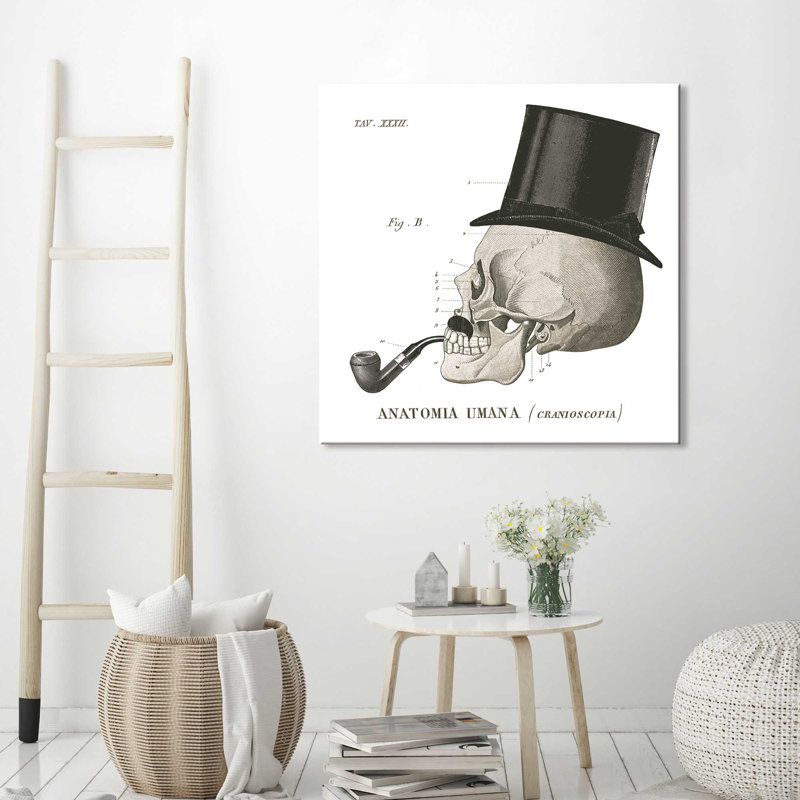 «Dandy Bones II», reproduction de dessin, H 36 po x l 36 po x P 1,5 po, Toile tendue