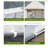 Outsunny 10' X 7' X 7' Walk-In Greenhouse, Outdoor Garden Warm Hot House With 4 Roll-Up Windows, 2 Zippered Doors And Weather Cover