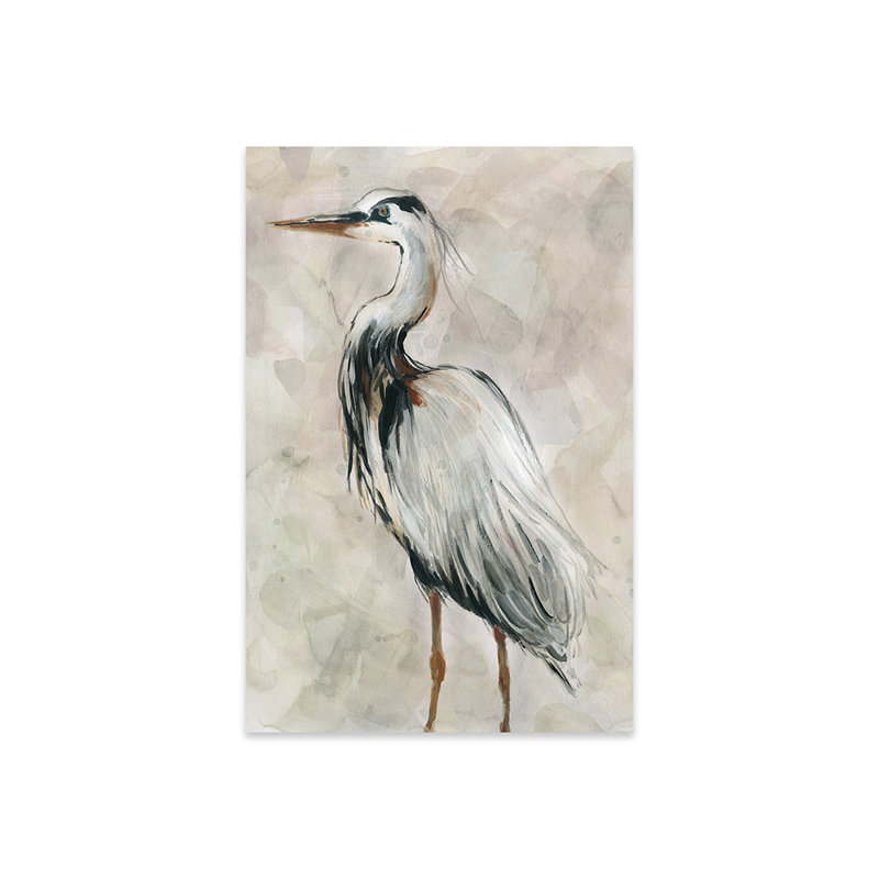 «Crane at Dusk II» par Carol Robinson - impression sans cadre, H 24 po x l 16 po x P 0,25 po