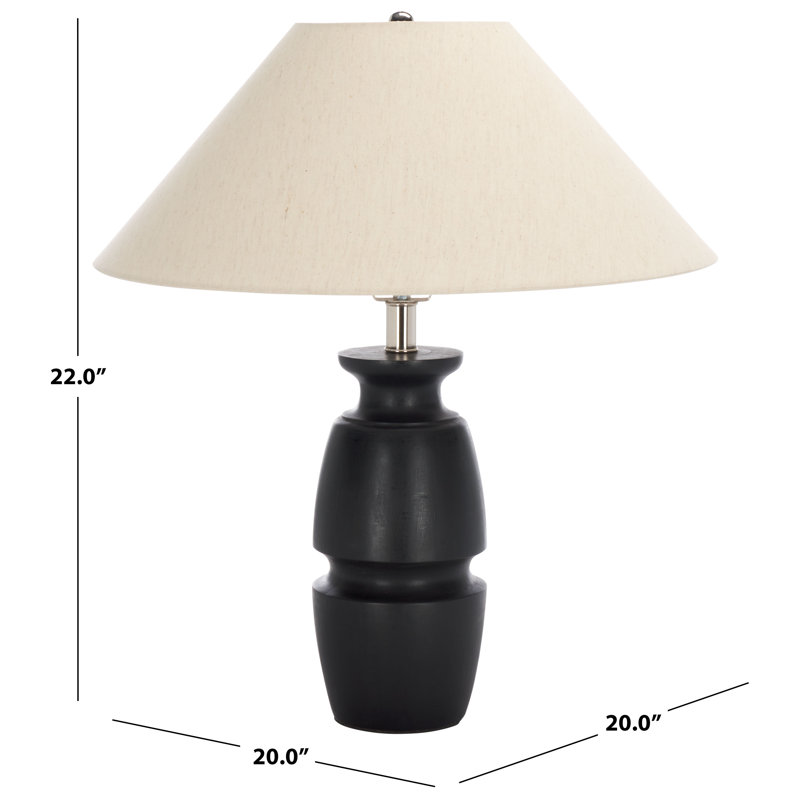 Lampe de table en bois 22 pouces Nakia