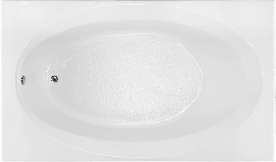 Builder 7242 72'' x 42'' Soaking Acrylic Bathtub, White