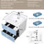 Meuble-lavabo de 30 po avec lavabo, lavabo en résine, tiroirs à fermeture en douceur. Blanc brillant 24V11-30Gw. Élégant meuble-lavabo flottant avec évier. Comptoir moderne, ajout pratique