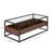 Kaebri Contemporary Coffee Table Metal, Walnut Wood, And Clear Glass By 17 Stories-2009943559-2009943556