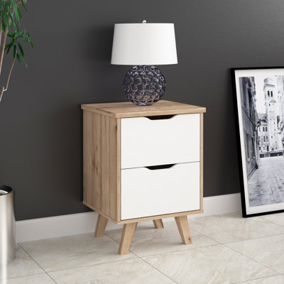 Sanson 45cm W Manufactured Wood Bedside Table
