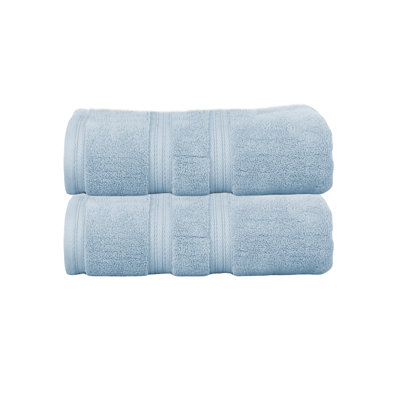Ensemble de serviettes de bain 100% coton Elegant Essentials 550GSM Zero Twist (ensemble de 2) - 27 po x 54 po