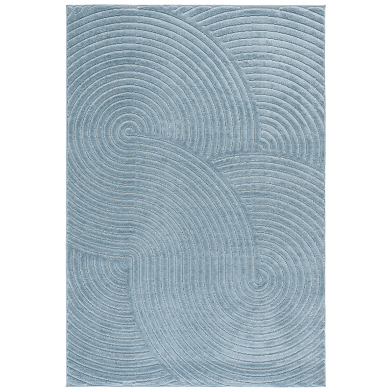 Tapis abstrait Selena 680 Performance, Carré 6 pi 7 po x 6 pi 7 po
