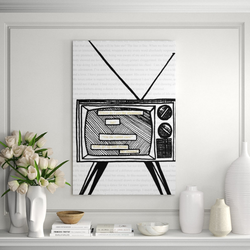 Tune In Print by Kelli Ellis, Glass Coat, 81" H x 54" W x 1.5" D