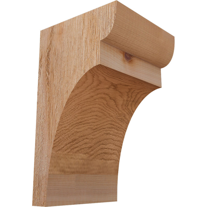 Yorktown Corbel, H 10 po x l 6 po x P 6 po, Cèdre rouge, Sciage brut