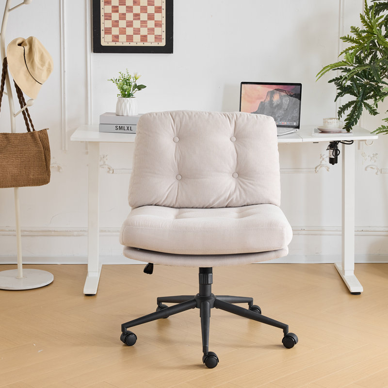 25.2''W Task Office Chair, Cream