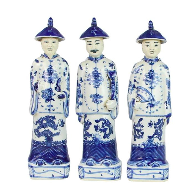 SET OF 3 SMILING EMPERORS