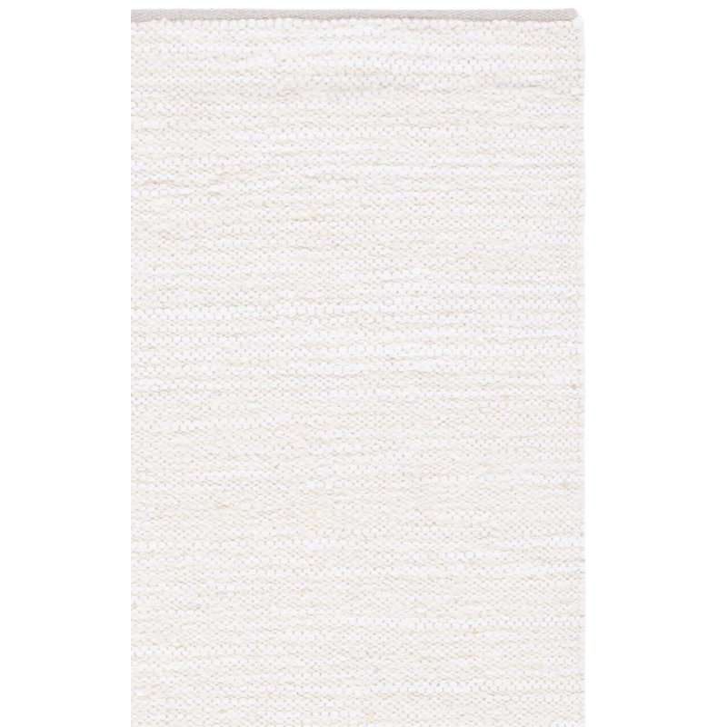 Tapis ivoire / beige tissé à plat à la main Garret, Carré 6 pi