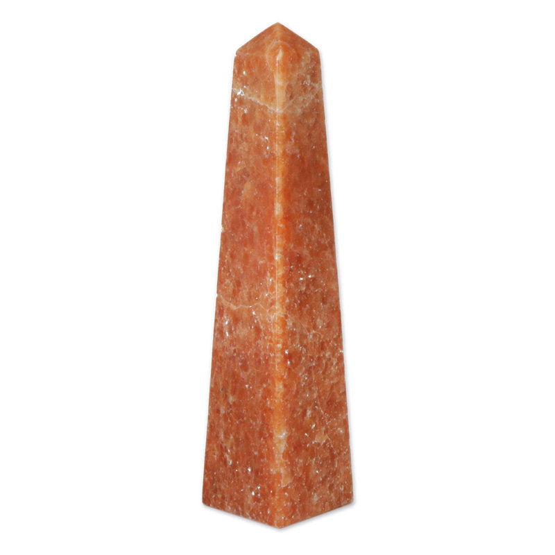 Sculpture Makenna Obelisk of Protection, Orange