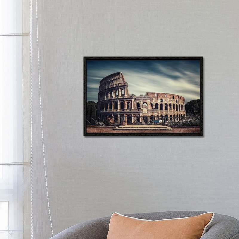 Colosseum by Manjik Pictures - Gallery-Wrapped Canvas Giclée on Canvas, 66.04 cm H x 45.72 cm W, Black Framed