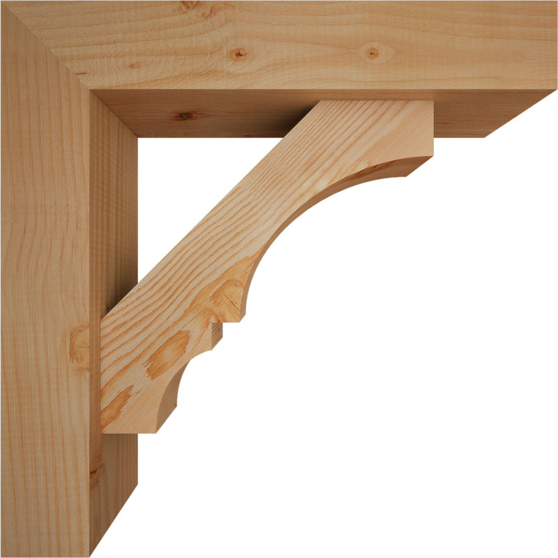 Support de bloc Balboa avec entretoise décalée, 22 X 22, Sapin Douglas de l 5 1/2 po (lisse)