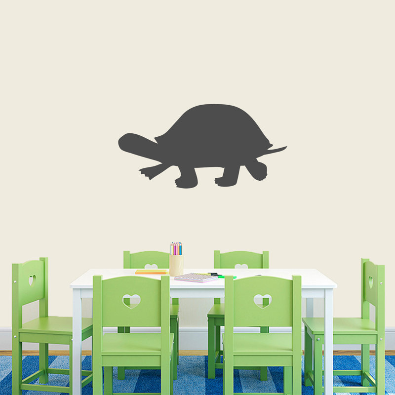 Adhésif décoratif tortue, Gris foncé