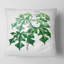 Carré, feuilles vertes rétro II - coussin décoratif traditionnel imprimé-60157902