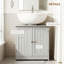 Armoire de salle de bain sous le lavabo avec 2 portes (sans lavabo)