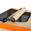 Grande remorque à vélo pliante pour chiens - roues de 20 x 2 1/8 po, structure en acier robuste, conception spacieuse, vélo tout-terrain, jogging et camping, orange