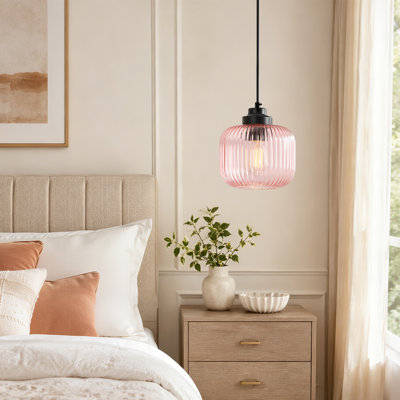 Luminaire suspendu en verre 1 lumière