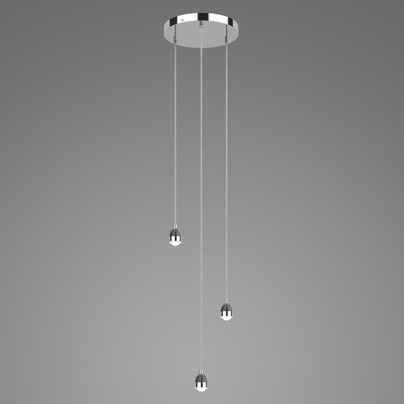 Casper 3 - Light LED Cluster Pendant, Chrome
