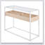 Console contemporaine en métal et verre transparent-700827518-700827504