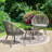 Kulp 3-Piece Patio Bistro Set, Outdoor Conversation Chair Set Balcony with Tempered Glass Coffee Table and Cushions, Water-Resistant Woven Rope for Poolside-1947730685