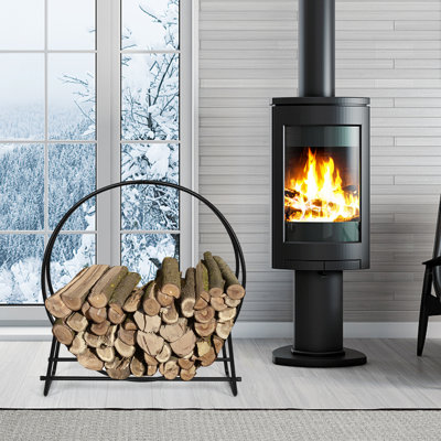 95cm W Metal Log Rack