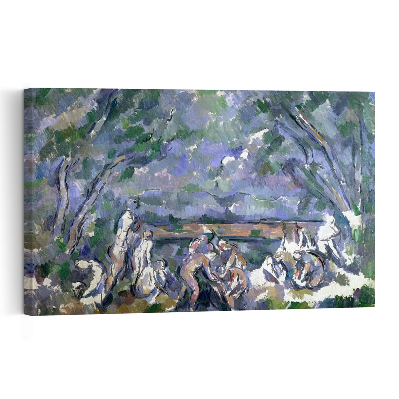Les Baigneuses, 1902-1906 - Estampe murale abstraite contemporaine représentant un paysage de plage avec des chevaux