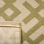 Tapis intérieur / extérieur beige / vert à motif géométrique Arneshia-20794068