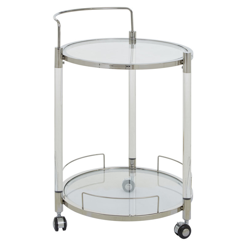 Emile Bar Cart, Silver