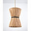 Luminaire suspendu Farmhouse avec abat-jour en corde de papier pour chambre à coucher