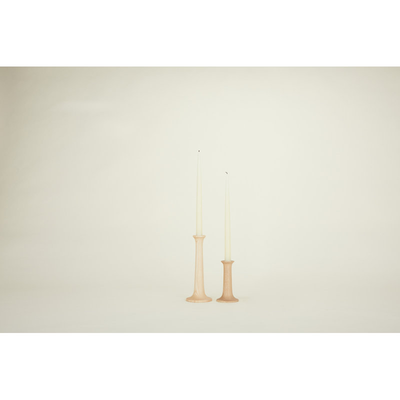 Candlestick, Maple, 9" H x 4" W x 4" D