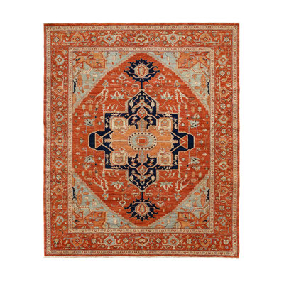 Geometric Apricot Serapi 8'2" x 9'8"