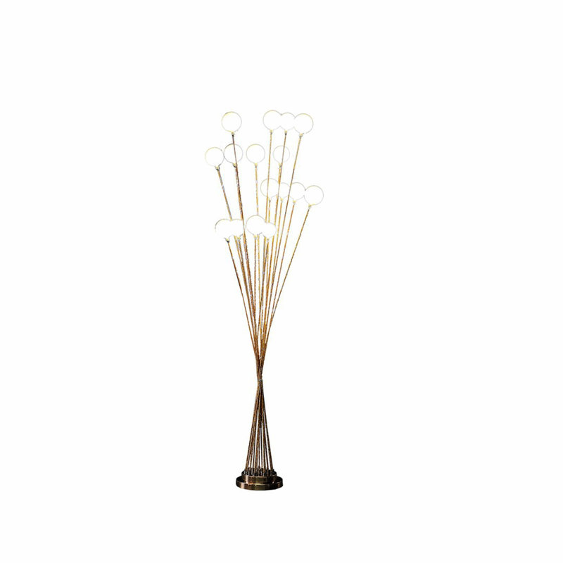 Lampe sur pied de fantaisie 61,5 po Macomb, Or