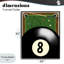 Table de billard et balles encadrées, estampe numérique, design par Jennifer Stith-124849384-124849387