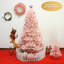 Arbre de Noël artificiel en sapin rose-250869140