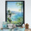 «Tropical Windows To The Beach III - Coastal Windows», art mural