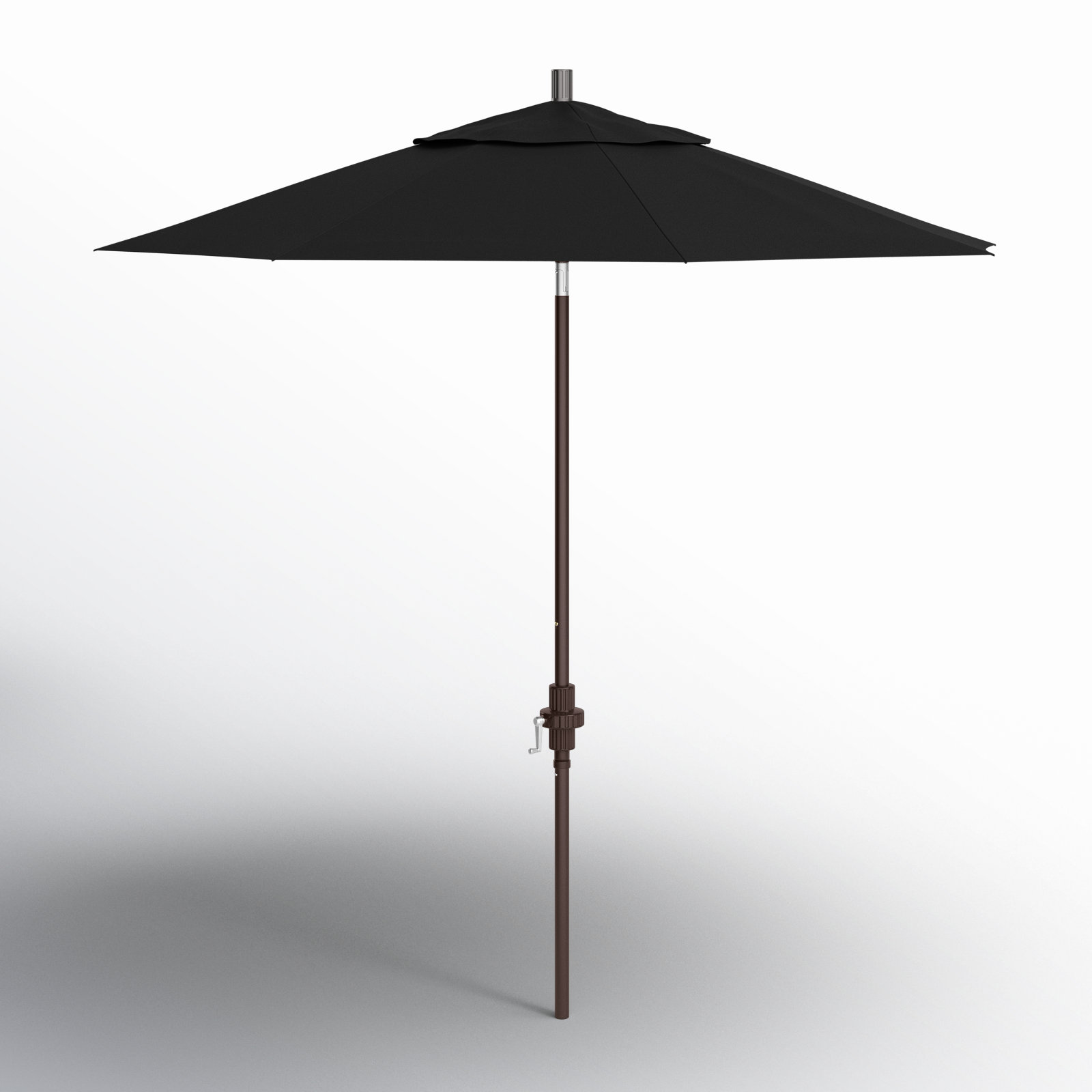Che 90'' Outdoor Umbrella, Black - Pacifica