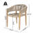 Sandvale Outdoor 9-Piece Acacia Wood Dining Set With Woven Rope